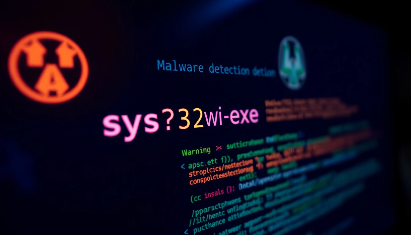 Secure cybersecurity interface showing sys32win.exe details on https://sys32win.com/ for malware detection and system protection.