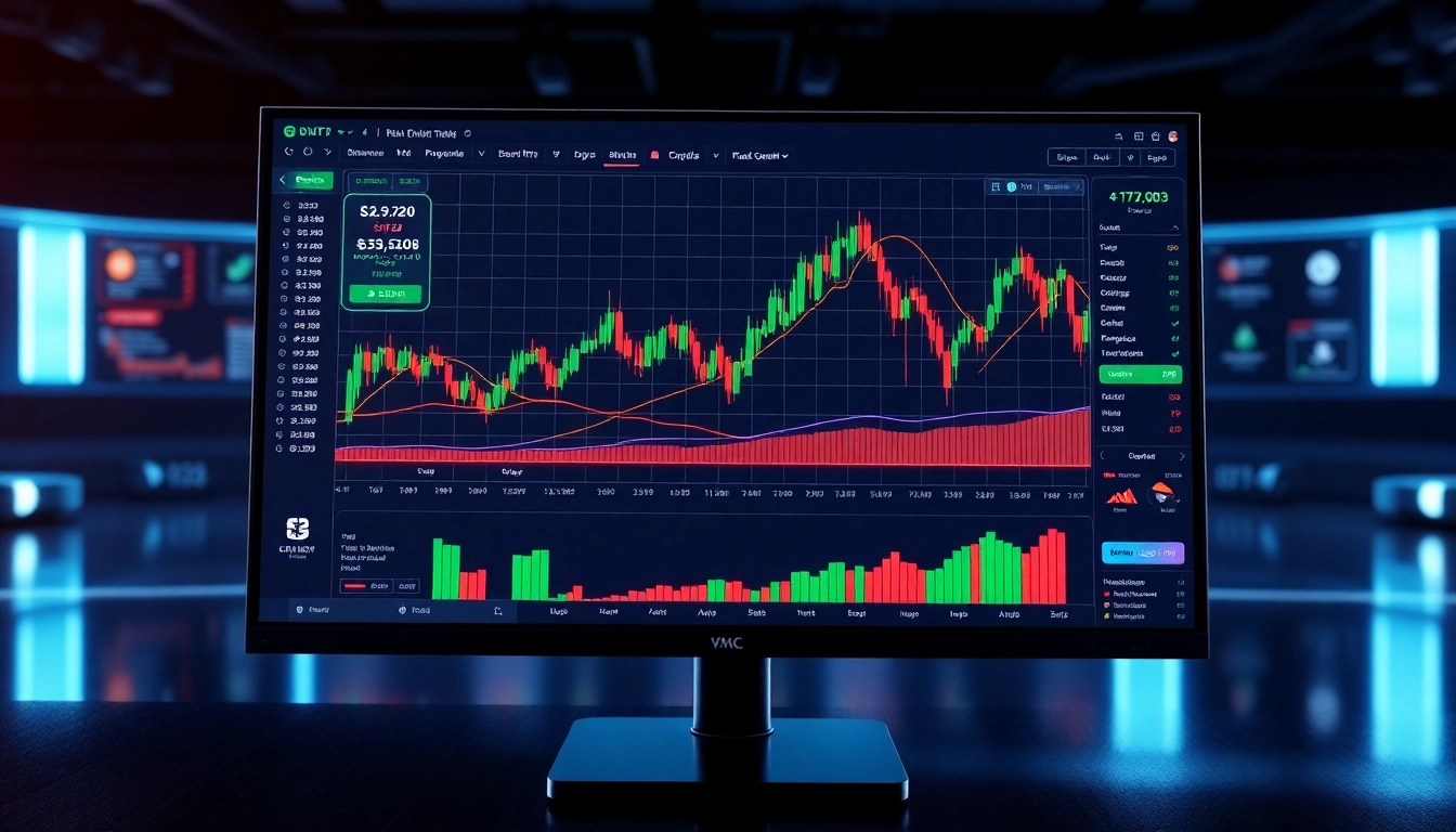 Interactive AICoin crypto trading platform showcasing real-time market charts and alert notifications for traders in Taiwan.