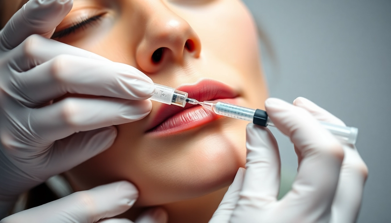 Fettwegspritze Zürich: Medical professional adminsters precise injection for fat reduction in Zurich, highlighting safety and expertise