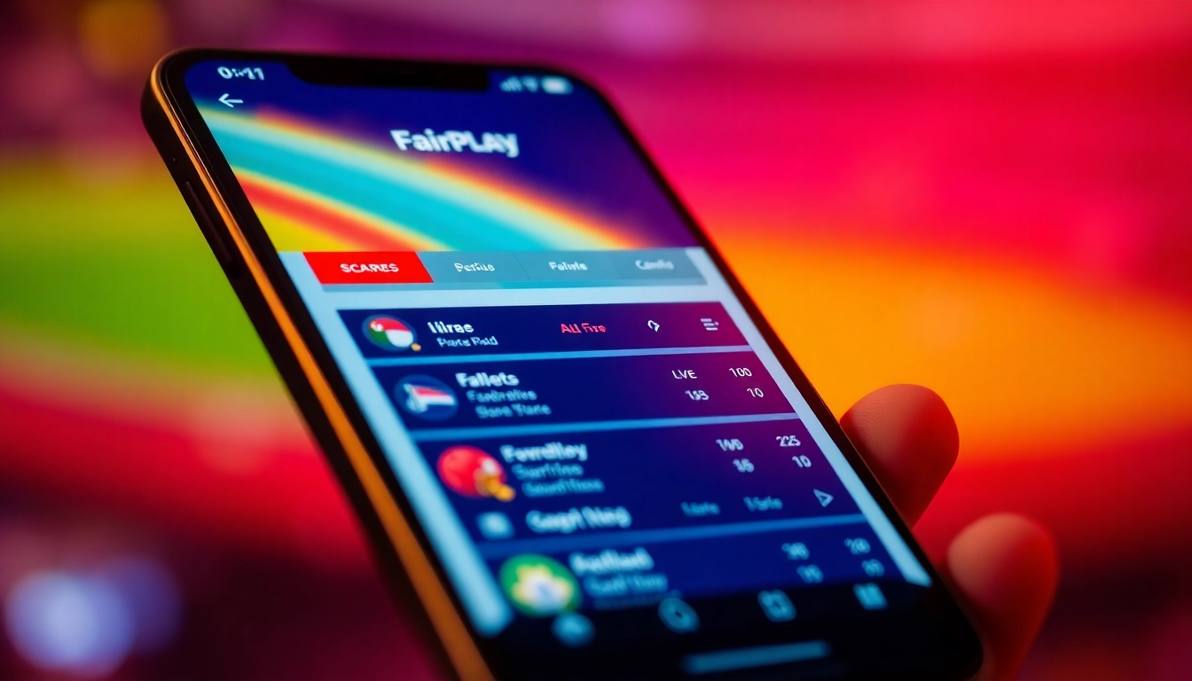Using the fairplay app for real-time sports betting and casino games on mobile devices.