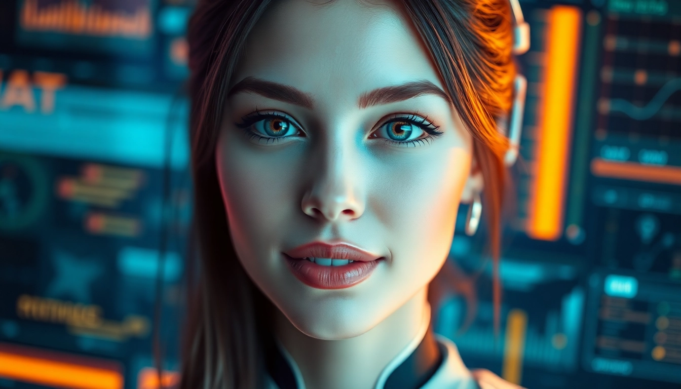 Screenshot of an AI girlfriend app interface showcasing a realistic AI girlfriend engaging in unfiltered, NSFW chat interactions for 2025.