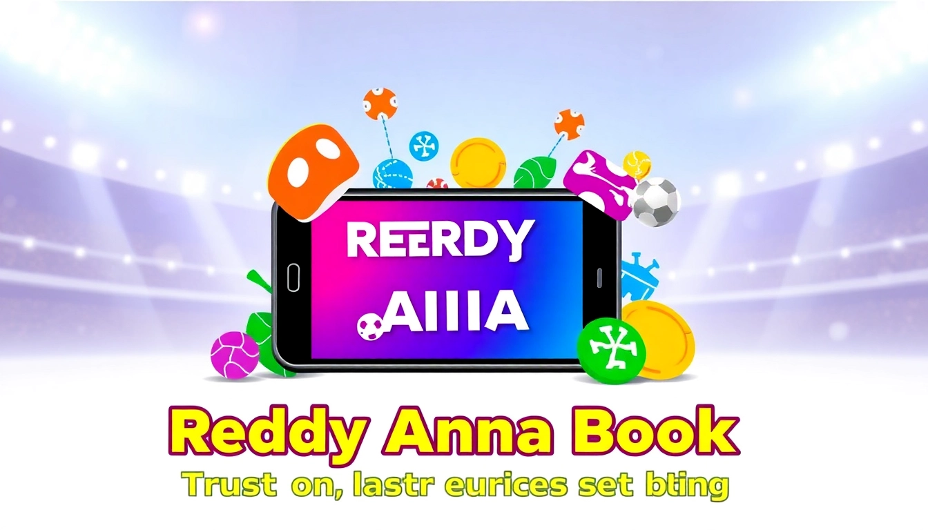 Reddy Anna Book ID being created on a mobile device with sports and casino icons, highlighting fast registration and secure betting.