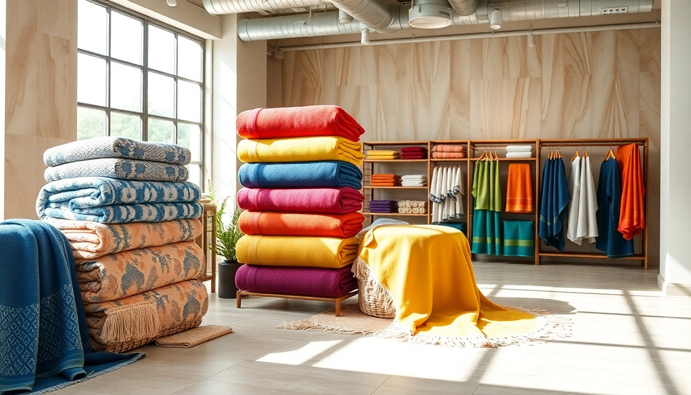 High-quality towels manufactured in Australia arranged stylishly for display, emphasizing durability and luxurious texture to attract customers.