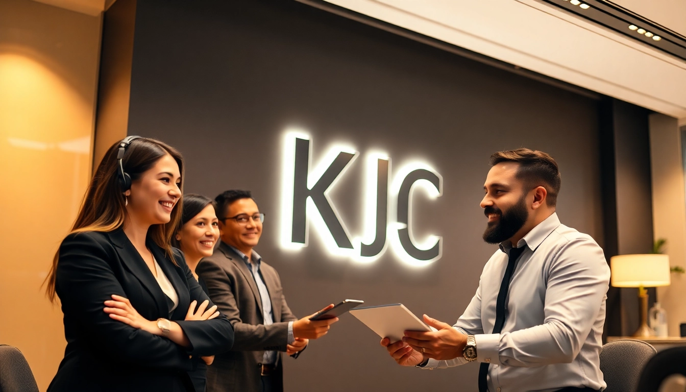 KJC legal team strategizing in a modern office to showcase trusted legal services and professionalism.