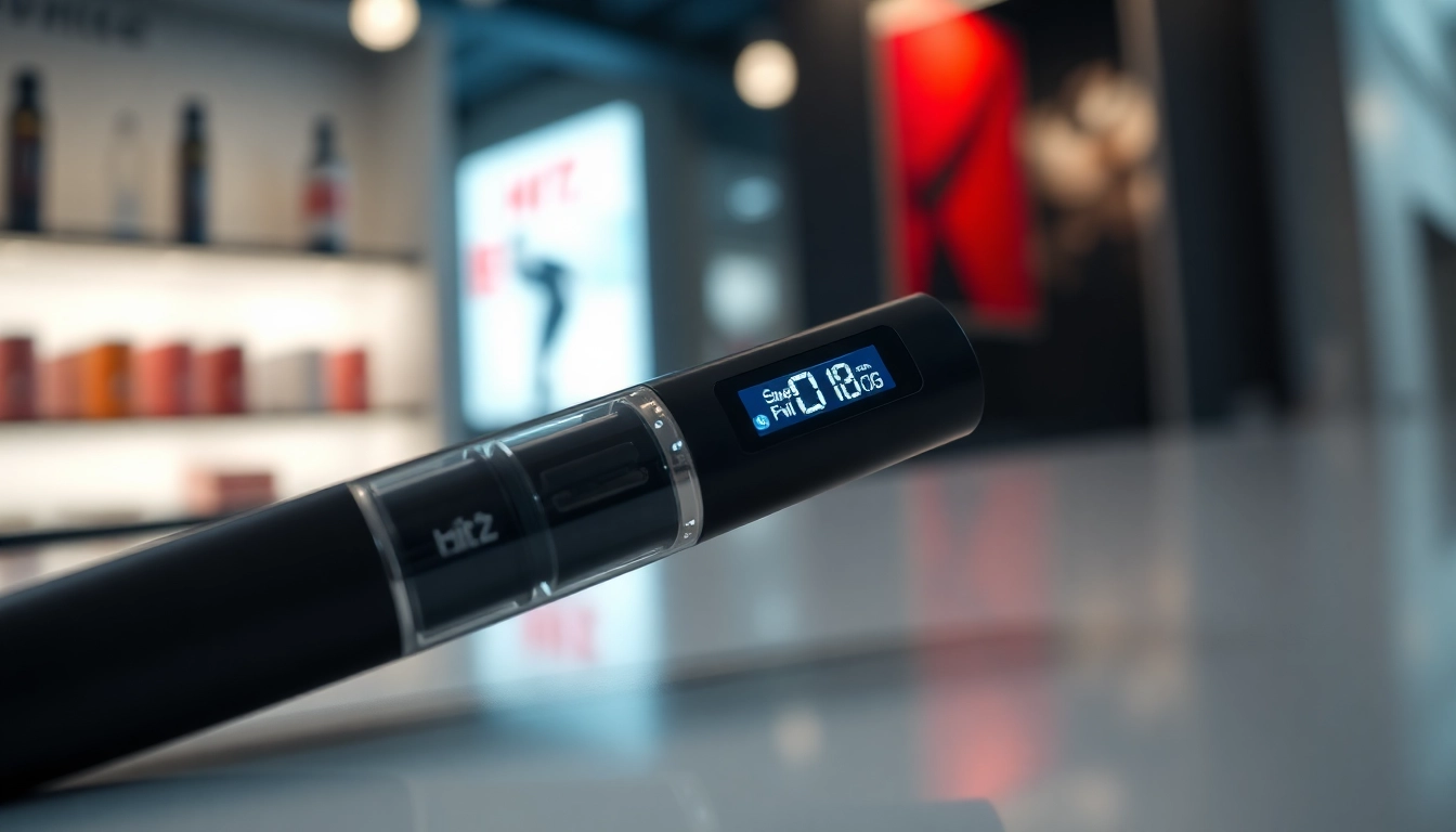Visit httpshitzcalifornia.comshop to see a premium Hitz disposable vape with clear LCD display