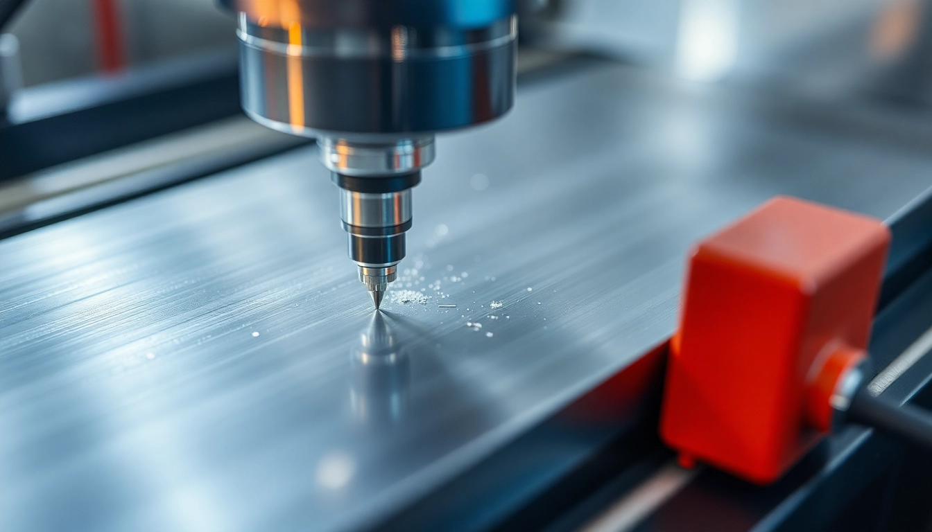 Frezowanie process in CNC machine shaping aluminum components with high precision, showcasing