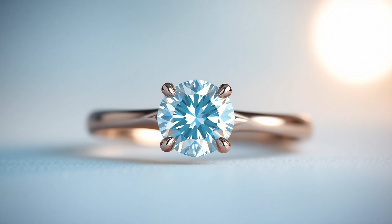 Showcase of a suzadetuviu ziedas su 1 ct deimantu with sparkling diamond and elegant band,
