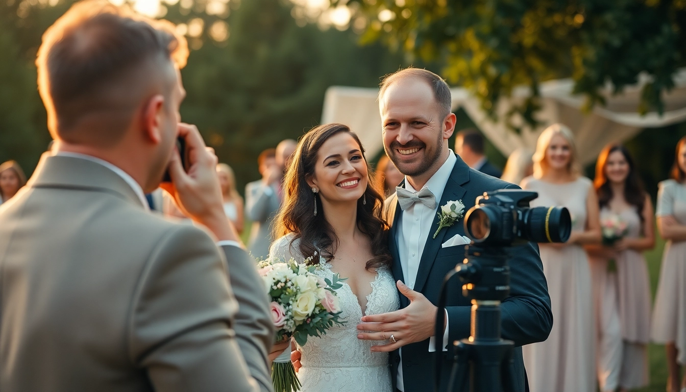 Professional eskuvoi fotos capturing natural wedding moments in outdoor light for timeless images