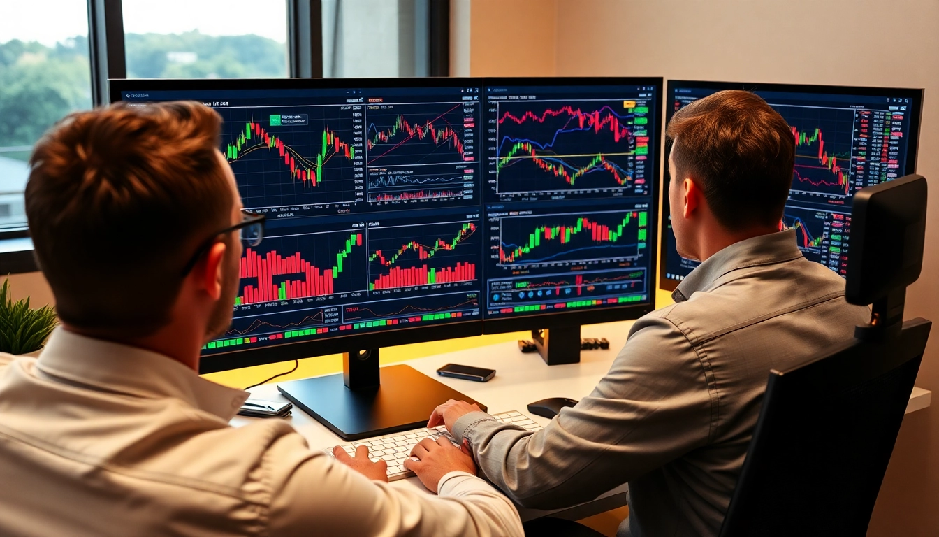 Trading view platform showcasing advanced chart analysis for traders and investors to make